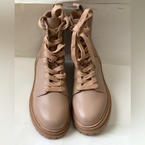 SALE OFR 🆕CHELSEA & VIOLET RUMI LEATHER LACE UP CHUNKY BOOTIES(Sz5.5) - Picture 6 of 15